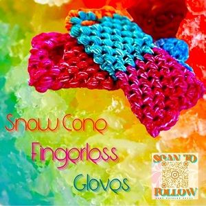 MULTI COLORED HANDMADE FINGERLESS GLOVES